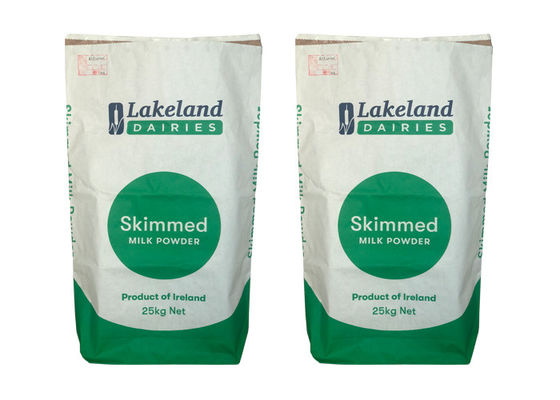 व्हाइट ब्राउन फूड ग्रेड मल्टीवॉल क्राफ्ट पेपर बैग हीट सील पेपर बैग