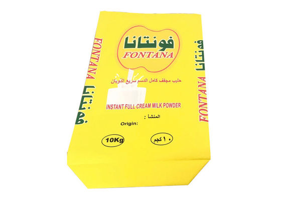 मिल्क पाउडर पैकेजिंग 20 किग्रा 25 किग्रा मल्टी वॉल पेपर बोरे 3 परतें पे लाइन