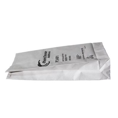 20 किग्रा 25 किग्रा पहनने के प्रतिरोध 3 परतें हीट सील्ड पेपर बैग ट्रेपेज़ॉइड पॉकेट ओपनिंग