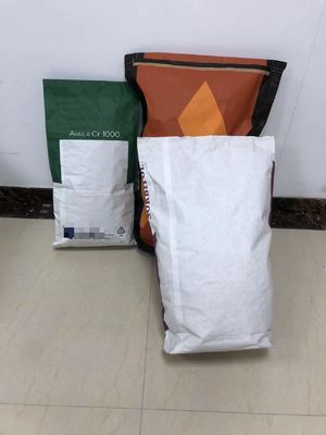फ्लेक्सो प्रिंटिंग पद्धति 50 किलो चुटकी नीचे कागज बैग अनुकूलन उपलब्ध