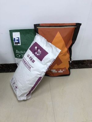 फ्लेक्सो प्रिंटिंग पद्धति 25 किलो चुटकी नीचे कागज बैग स्वीकार कस्टम क्षमता