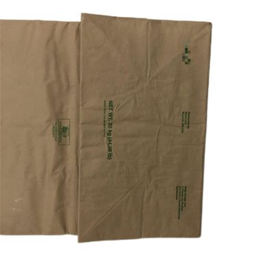 खाद्य योजक के लिए अनुकूलित चुटकी नीचे कागज बैग गर्मी सील और trapezoidal मुंह के साथ