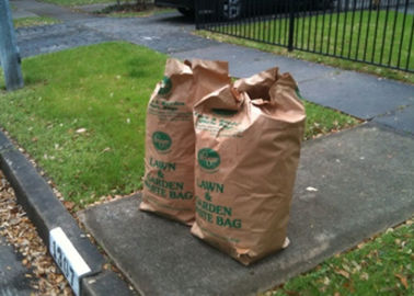 पैकेजिंग ट्रैश मल्टीवॉल क्राफ्ट लॉन पेपर बैग लॉन और लीफ बैग से इंकार करें