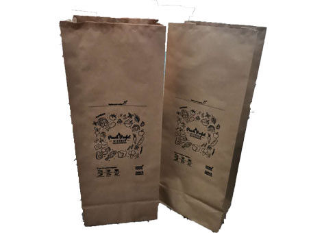 30 Gl 120gsm 10kg चिपका हुआ वाल्व मल्टीवॉल लॉन पेपर बैग