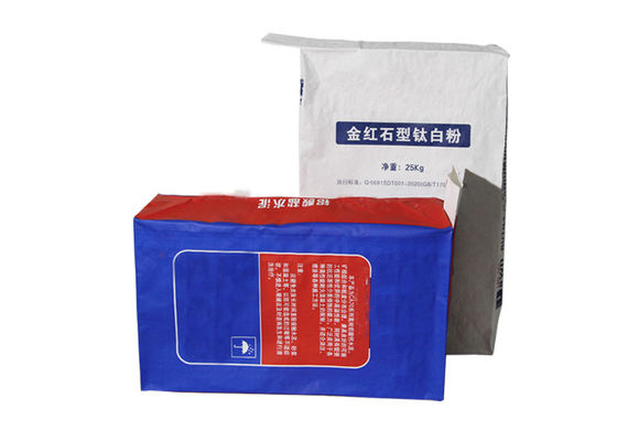 1-4 परतें क्राफ्ट पेपर वाल्व बैग 60g-120g / m2