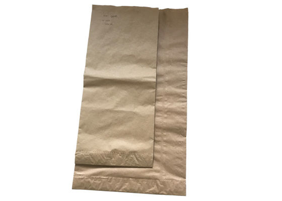 स्टार्च 25kg 50kg हीट सील पेपर बैग्स Trapezoidal Open Mouth फ़ीड करें