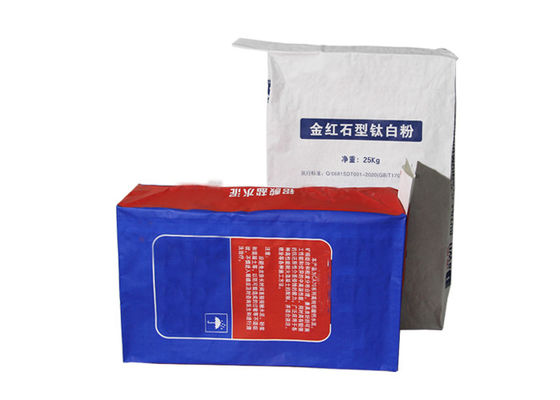 रासायनिक सामग्री मल्टीवॉल क्राफ्ट पेपर बैग 7 रंग मल्टीवॉल पेपर बैग बायोडिग्रेडेबल: