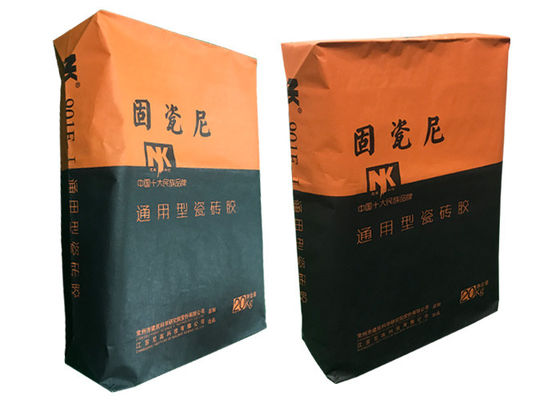 20 किग्रा 25 किग्रा 40 किग्रा 50 किग्रा ड्राई मोर्टार सीमेंट बैग मल्टीवॉल पेपर बैग टाइल चिपकने वाला वाल्व बैग प्लास्टर मोर्टार पुट्टी पाउडर
