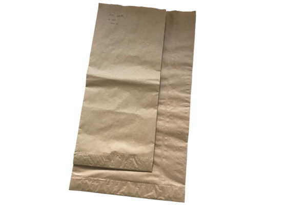 बायोडिग्रेडेबल मल्टीवॉल हीट सील पेपर बैग व्हाइट ब्राउन फूड ग्रेड