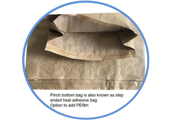 पैकेजिंग खाद्य योजकों के लिए पेस्ट किए गए हीट सीलबंद पेपर बैग