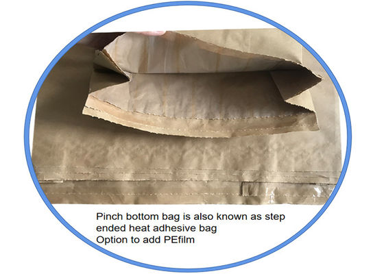 पिजन पोल्ट्री फिश पैकेजिंग के लिए माल्टी कैलार 3 लेयर 25 किग्रा इंडस्ट्रियल पेपर बैग्स बर्ड फीड सीड